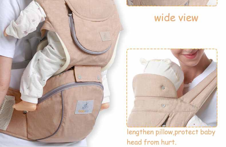 Baby Carrier Front Facing Comfortable Sling Backpack Pouch Wrap Baby Kangaroo Hipseat For Newborn Material Exte