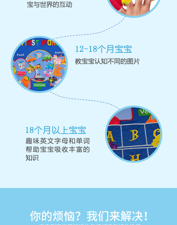 busybaby fabric toy cloth toy Christmas gift baby early Learning educational weather chart calendar toy