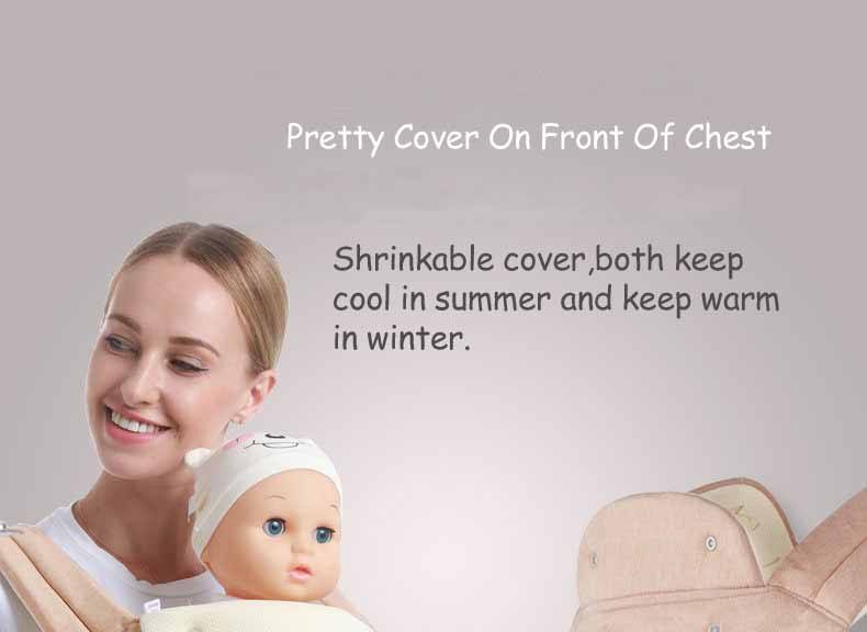 Baby Carrier Front Facing Comfortable Sling Backpack Pouch Wrap Baby Kangaroo Hipseat For Newborn Material Exte