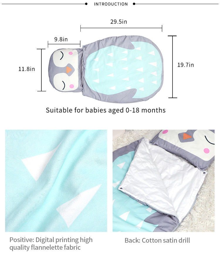 Busybaby Sleeping Bag Cartoon 2020 New Design Baby Sleep Sack Wholesale Small Size