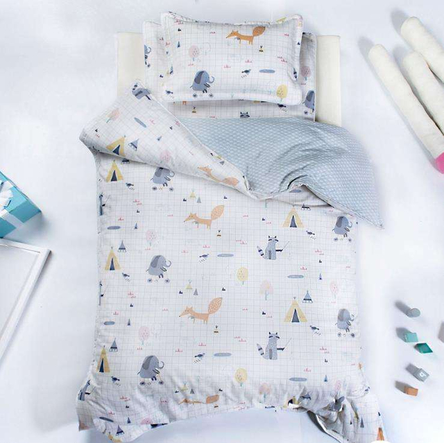 Children Kindergarten 3 Piece Bedding Set Quilt Napping Quilt Cotton