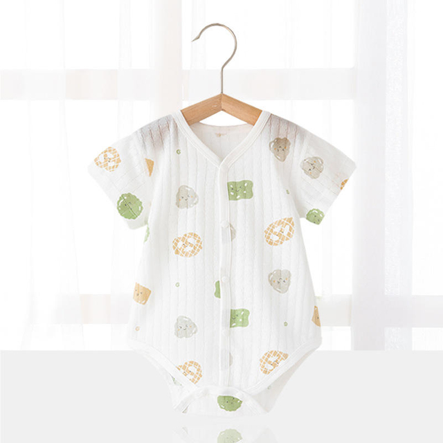 Custom Infant Toddlers 100% Organic Cotton Muslin Clothing Kids Clothes Baby Pajamas Baby Romper Cotton