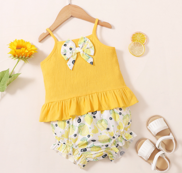 Customizable Flower Pattern Pure Color Sleeveless Cotton New Born Baby's Clothes Baby Body Suit Girl Cloth