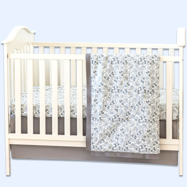 New Cartoon Design Nursery School 100% Cotton Cute Bedding Set 3 Piece Baby Bedding Set