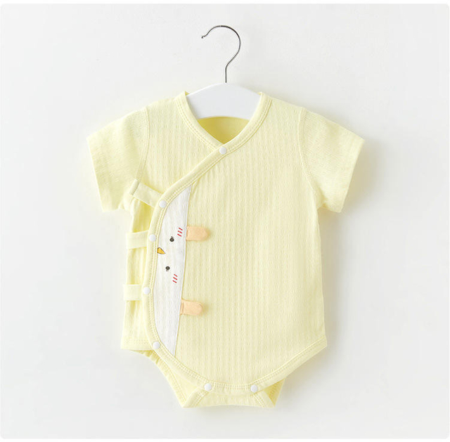 Spring Summer Short Sleeve Baby Boys Girls Sleeper Newborn Body Suit 100% Cotton Infant Toddler Jumpsuit