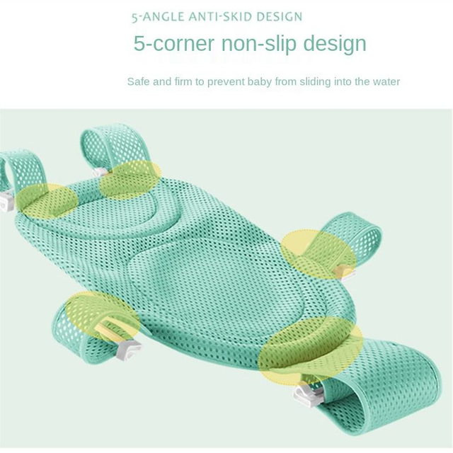 Busybaby Newborn Bath Tub Cushion Baby Bath Tub Net Solid Baby Bath Net Bath Tub Cushion For New-born Baby