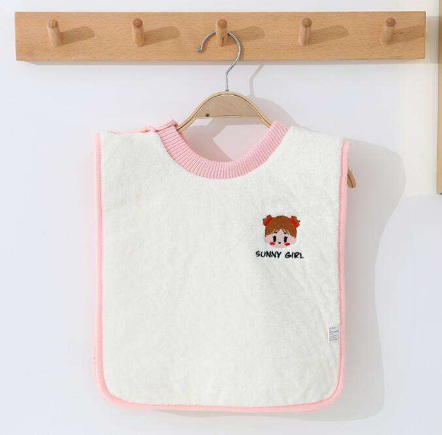 Baby Brush Teeth Wash Face Mouthwash Towel Non-wet Clothes Waterproof Baby Solid Overhead Bib Brush Teeth Face Mouthwash Towel Overhead Bib