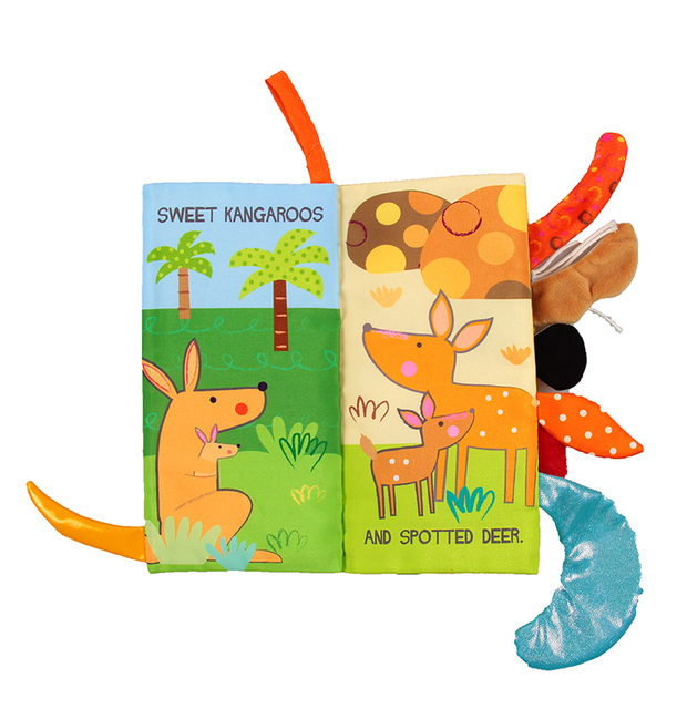 Cloth Book Stuffed Toy Plush Toy Educational Kids Learning Toys Baby Book 