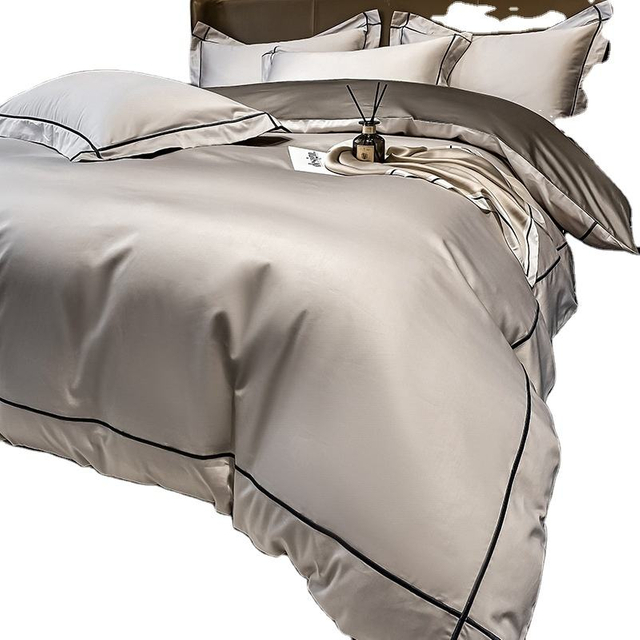 Luxury Style 160 Long-Staple Cotton Cotton Bed Four-Piece Set 100 Cotton European-Style Luxury High-End Quilt Cover