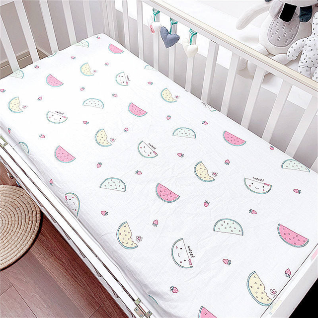 Infant And Newborn Bed Cotton Gauze Bed Sheet Bedspread Bedspread