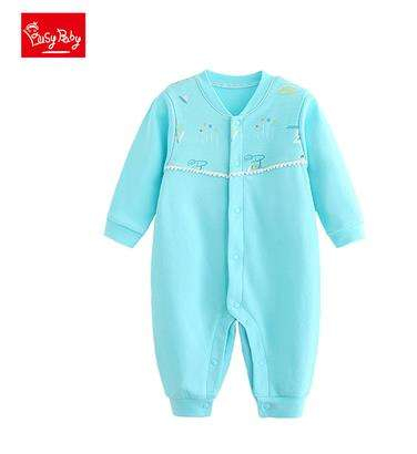 Busybaby Men's And Women's Baby Jumpsuits Cotton Long-Sleeved Cardigan Romper Baby Four Seasons Romper