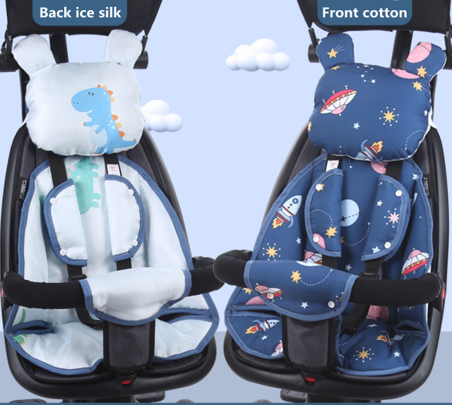 Baby Stroller Accessories Four Seasons Cartoon Infant Breathable Cushion Baby Pushchair Car Seat Cool Mat Ice Pad