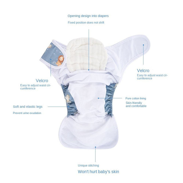 Training Pant Baby's Ring Diaper Pants Baby Diaper Diaper Pants Waterproof Breathable