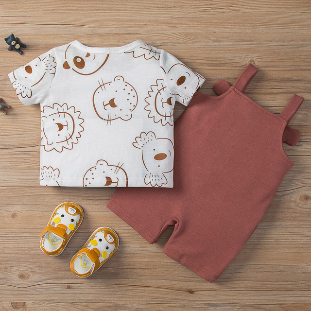 Summer Suits Organic Cotton Harcoat Baby Clothes Sleeveless Strong Baby Tights