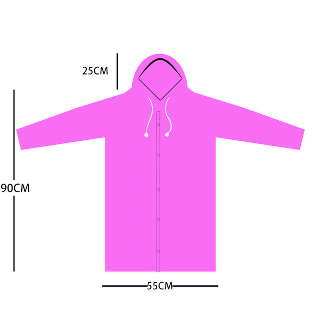 Fashion Children's PEVA Raincoat New Non-Disposable Rain-Proof Poncho Wholesale Student One-Piece Raincoat