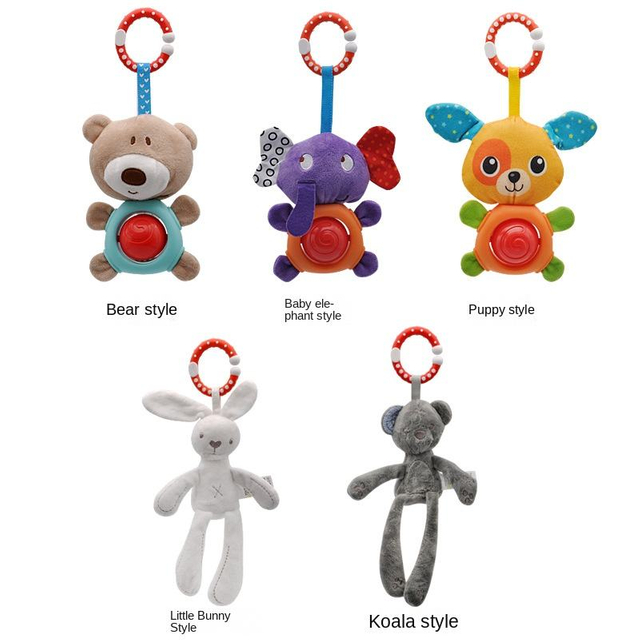 Stroller Toys Animal Infant Crib Hanging Car Hanging Cute Cartoon Color Rattle Toy