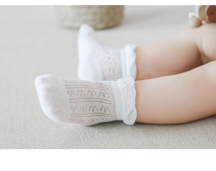 22 New Children's Socks Summer Ultra-Thin Baby Socks Mesh Combed Cotton Boys and Girls Boneless Babies' Socks