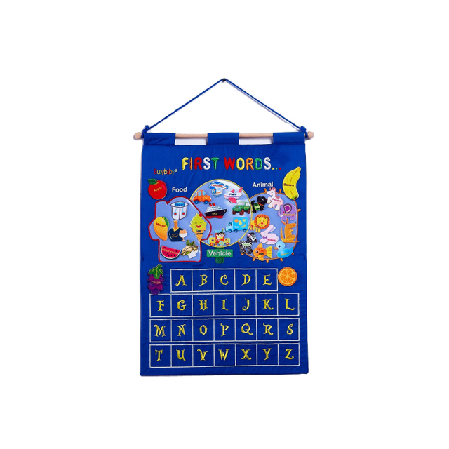 Today Is Baby Early Learning Educational Toy Movable Hanging Sticker Finger Puppet Cloth Non Woven Fabric Calendar