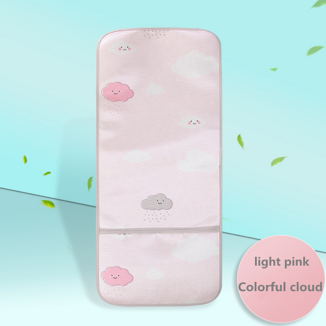 Hot Sale Manufacturer Custom Stroller Accessories Cartoon Breathable Baby Outdoor Stroller Car Seat Cool Ice Cover Pad Mat