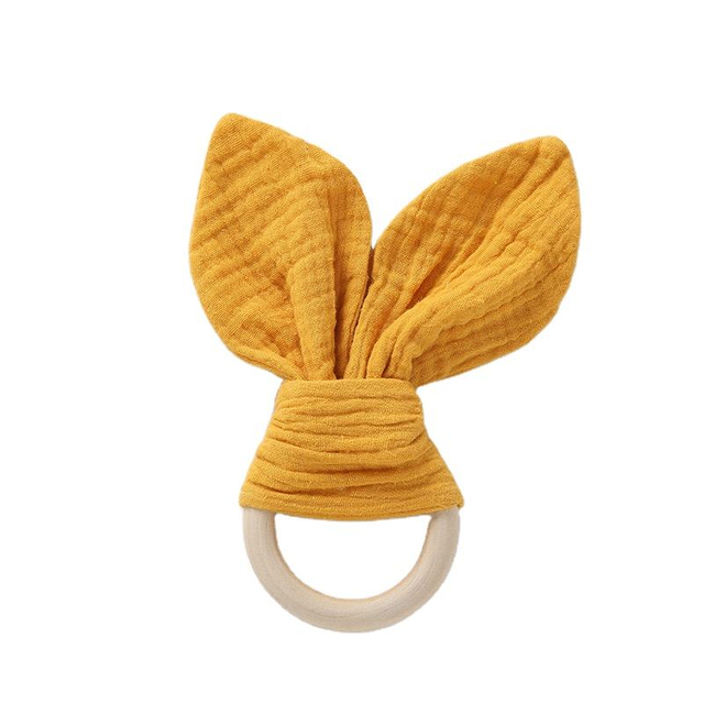 Cotton Muslin Teething Cloth Towel Stuffed Bunny Soothing Toy Baby Security Blanket Toy