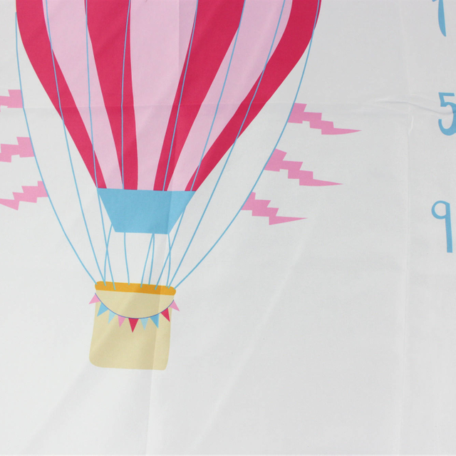 Wholesale Custom Printed Baby Blankets in Photographic Cloth Balloon Baby Blankets Monthly Milestone