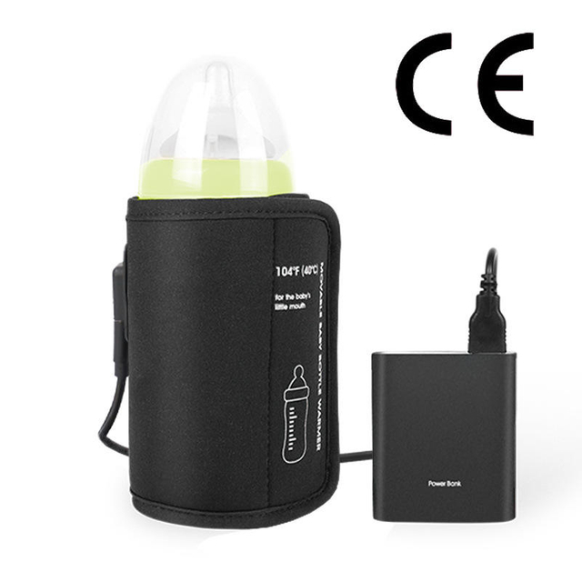 Cross-Border Supply Constant Temperature Car Milk Warmer USB Removable Thermal Bag for Nursing Bottle Outdoor Portable Milk