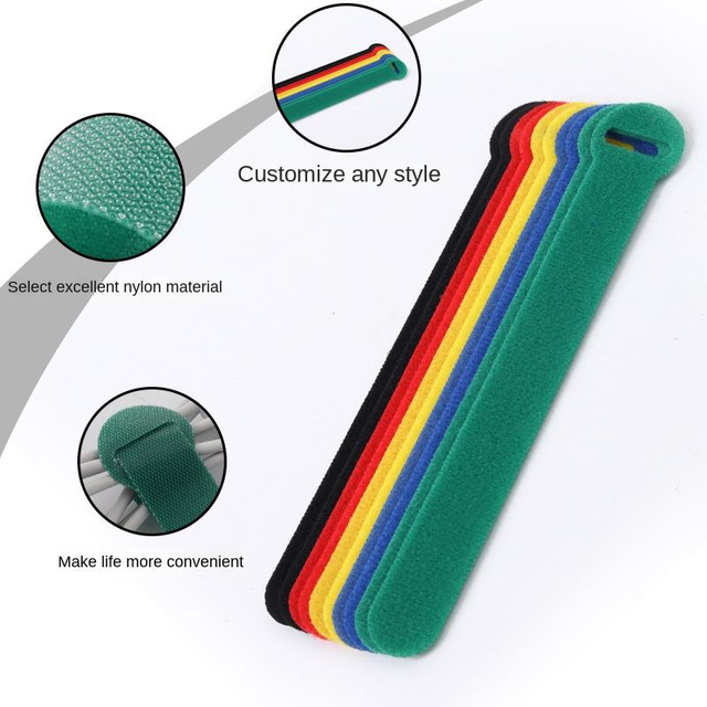 Manufacturer Round Head Cable Tie Shooting Hook Nylon Color Cable And Storage Cable Organizer Strap