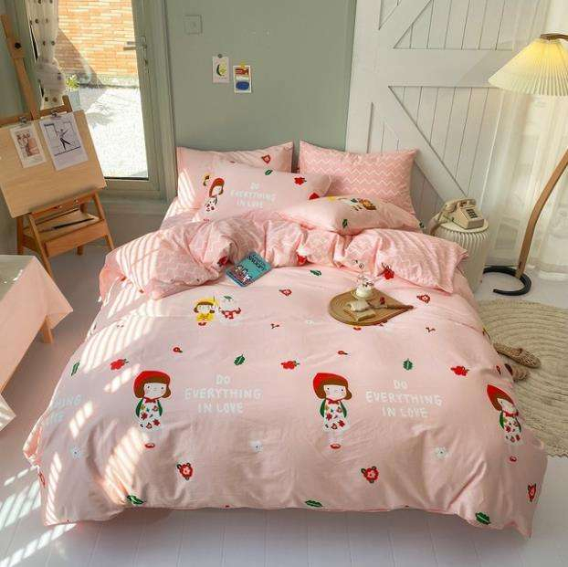 Cartoon 100% Cotton 100% Cotton Child Bed Sheet Quilt Cover Bedding Set