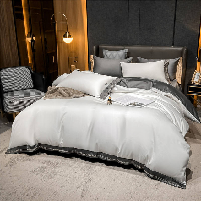 Luxury Designer Home Textile Duvet Quilt Cover Bedding Sets, 100% Cotton Queen/king Size Printed Bed Sheets