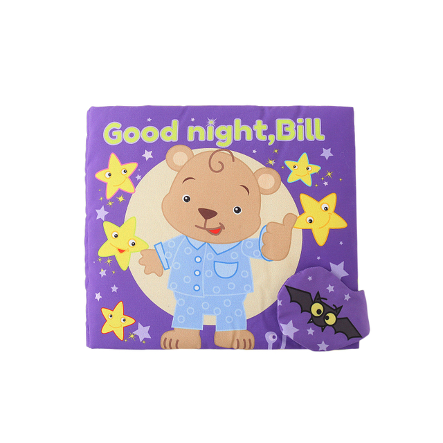 Early Education Fabric Learning Soft Washable Bear Cloth Book Educational Toy