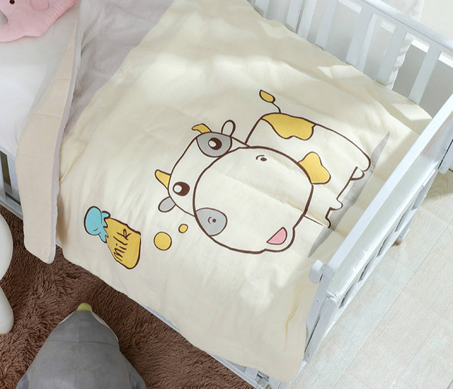 Spring And Autumn New Quilted Gauze Children's Quilts 100 * 100cm Infants Baby Cover Blanket Cartoon Children Quilt