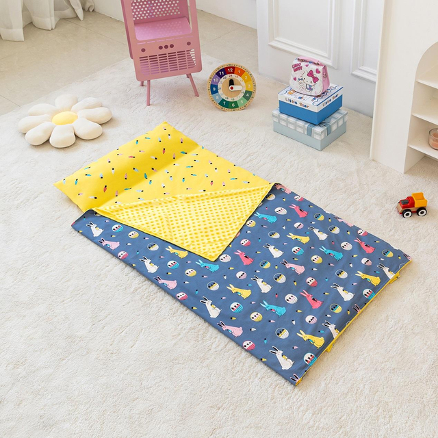Busybaby Customized Hot Sell Cartoon Cotton Kindergarten Toddler Sleeping Bag Nap Mat