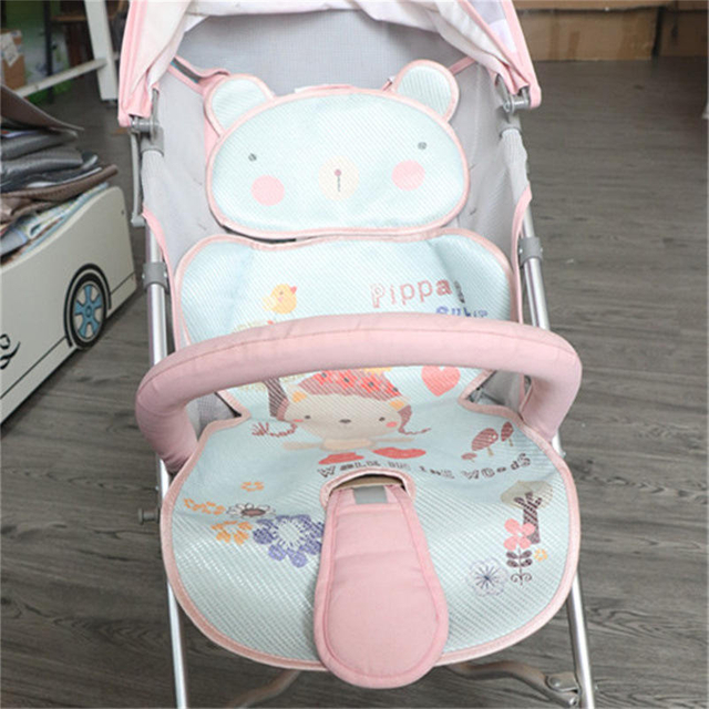 Blessing And Propitious Baby Stroller Ice Silk Summer Sleeping Mat Digital Printing Cute The Berenstain Bears Sleeping Mat in
