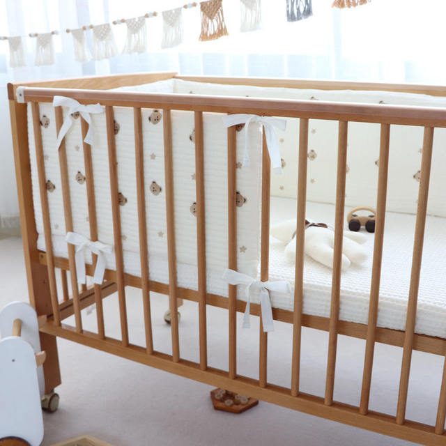 baby bumper Circumference Cotton Korean Quilted Embroidery Newborn Fence Block Cloth Newborn Baby Bedding Kit