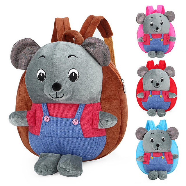 Plush Children's Schoolbag Baby Kindergarten Koala Schoolbag 2020 Winter New Cartoon Cute Backpack for Children