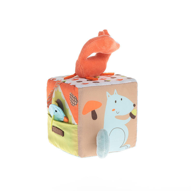 Children's Fun Fabric Activity Building Blocks Tear-Proof Educational Children's Plush Toys Toy Fox Building Blocks