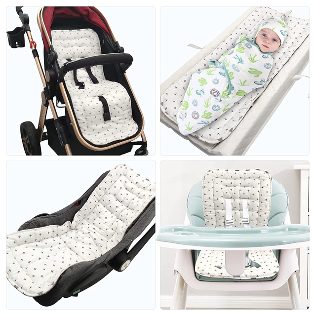 Baby Stroller Pad Cotton Four Seasons Style Cushion Stroller Accessories High View Car Baby Walking Baby Stroller Sleeping Pad