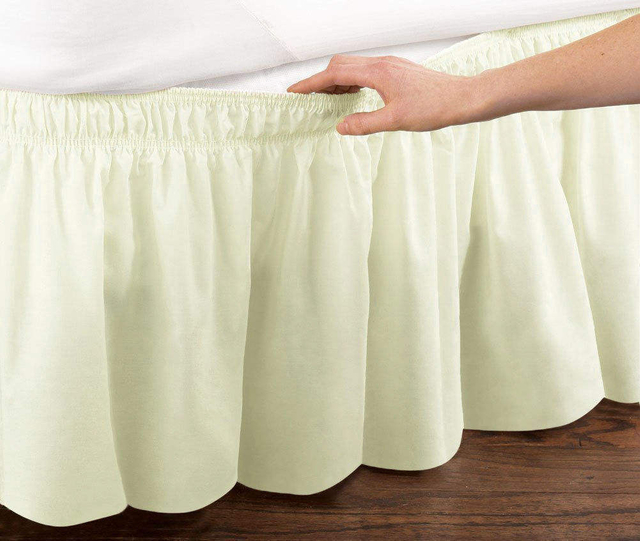 Foreign Trade Home Textile Bedding Elastic Bed Apron Solid Color Bed Skirt Navy Blue ODM OEM Cross-Border Amazon