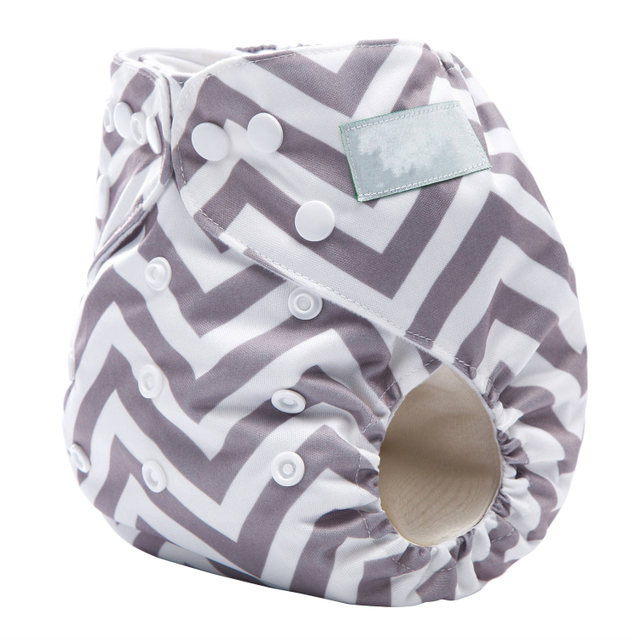 Fashion Style Organic Cotton Reusable Baby Cloth Diapers Cotton Colourful Stripe Printed