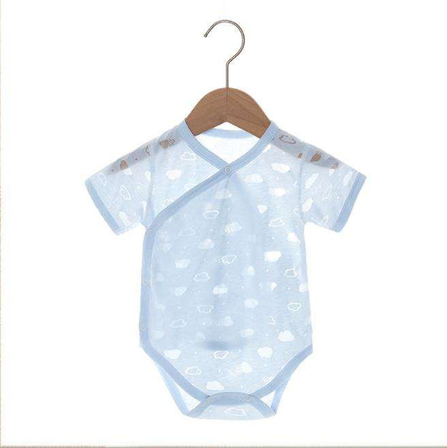Wholesale Newborn Baby Boy's And Girls Bodysuit Clothes Summer Bamboo Infant Clothing Toddlers Girl's 100% Cotton Clothes