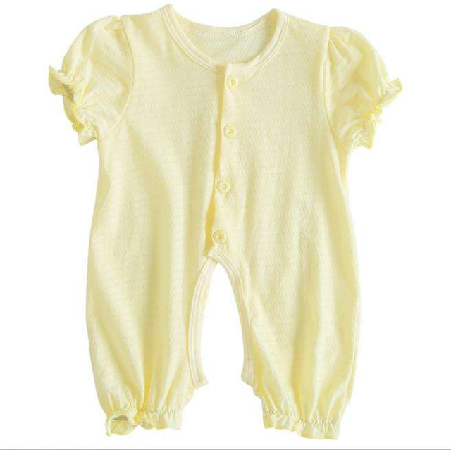 Baby Rompers Clothing Summer Newborn Boys Girls Short Sleeve Jumpsuits Thin Pure Cotton Infant Baby Pajamas Climbing Clothes