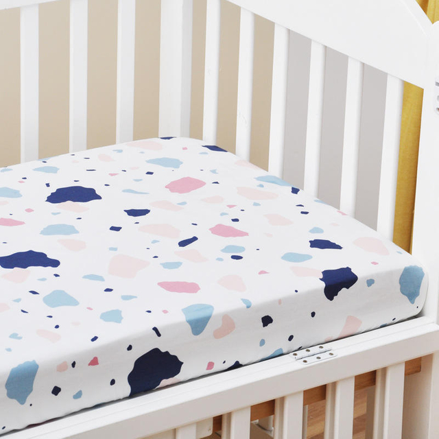 Baby Crib Full-Cotton Fitted Sheet Bed Sheet Baby Maternal And Child Supplies Ins Children Cartoon Mattress Cover Bedspread OEM