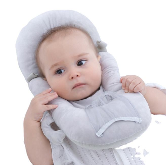 Cotton Pillow Soft And Comfortable Anti-Deviation Head Baby Pillow Breathable Sweat Absorbing Feeding Pillow for Baby