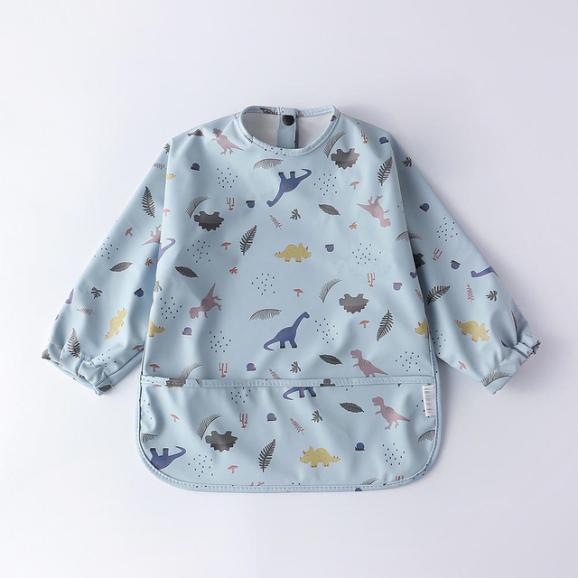Waterproof Back Clothing Bib for Children Baby Eating Bib Super Soft PU Waterproof Baby Rice Pocket Anti-dirty Feeding