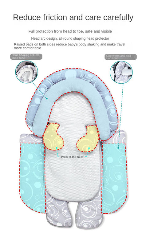 European and American baby stroller accessories Winter and Summer Dual-Use Infant Walking Neck Protection Detachable Mattress