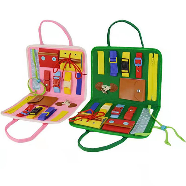 Spot Felt Portable Children's Dressing Learning Board Toys Early Education Board Children's Busy Board