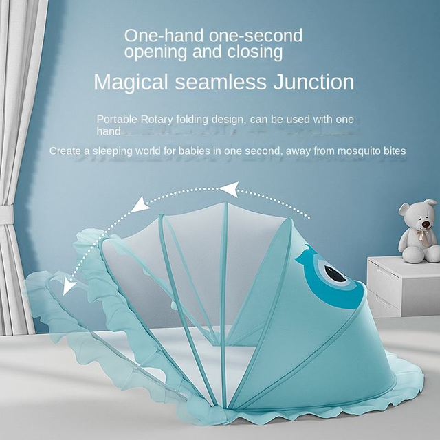 Baby Mosquito Net Cover Baby Small Bed Yurt Complete-Type Anti-Mosquito Net Children Foldable Universal Bottomless Mosquito Net