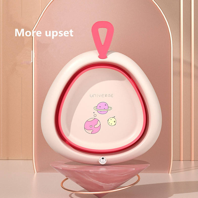 Folding Washbasin Baby Portable Washbasin Outdoor Portable Domestic Dormitory Children Washbasin Silicone Basin