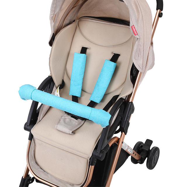 Stroller Accessories Fence Protective Sleeve Accessories Pure Cotton Gauze Snap Button Protective