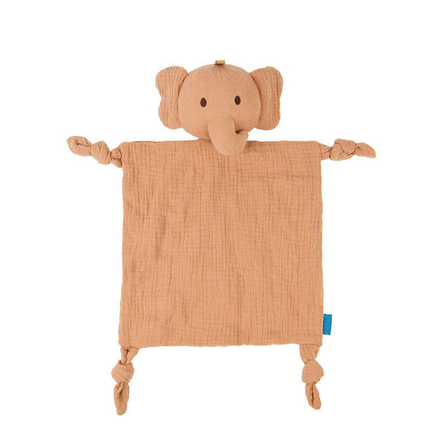Hot Sales Solid Baby Soothing Animal Lion Rabbit Elephant Bear Muslin Gauze Security Blanket Appease Towel for Baby Toddles Kids